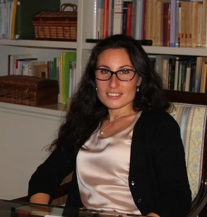 Raffaela Sartori nel suo studio